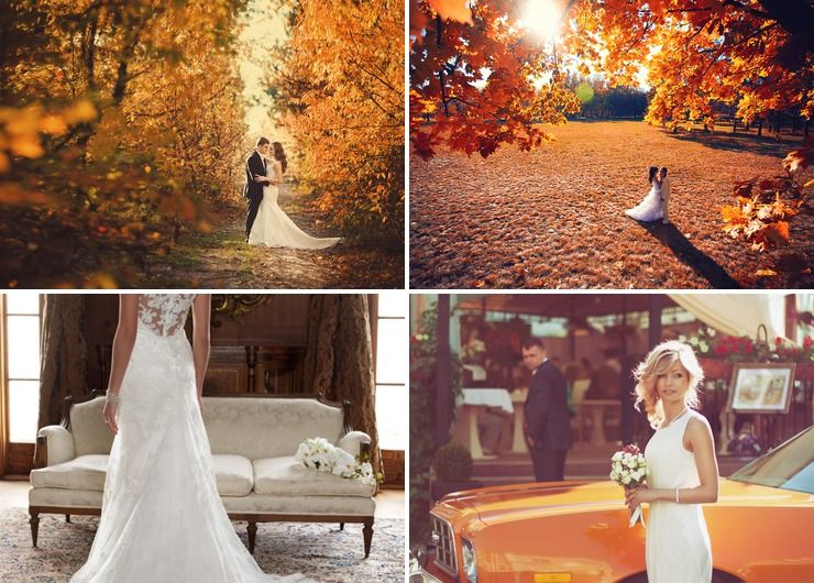 Wedding dresses in Autumn