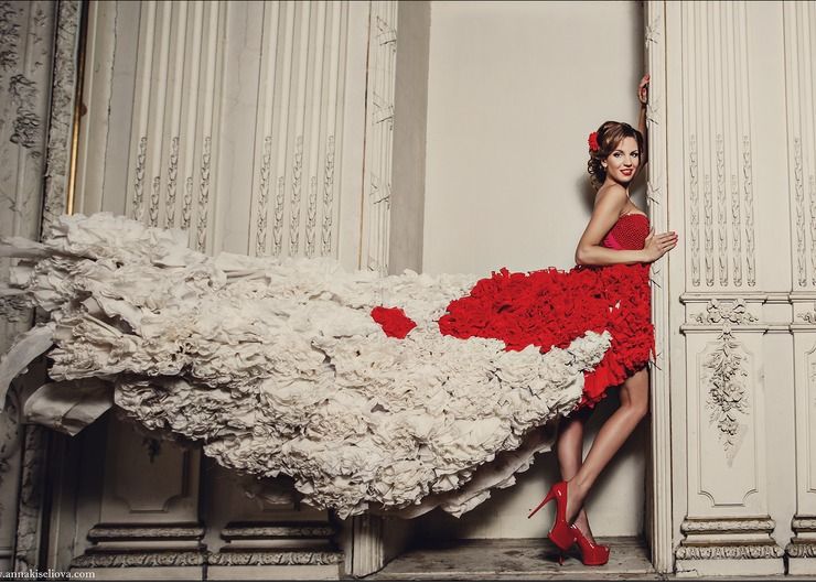 White bridal style by Samantha SpVa White bridal style
