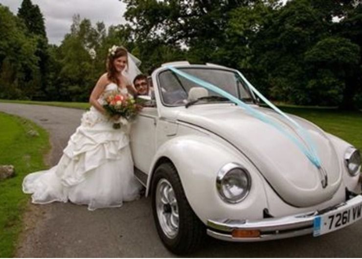 Ringo our Beetle will always be smiling in your Wedding photographs.