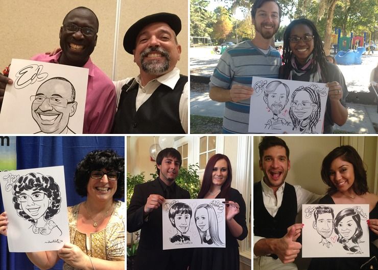 Misc. caricatures from events.
