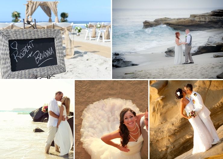 Seaside Beach Weddings in San Diego!