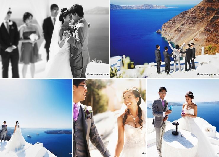 Rita Tan & Xi Le - Wedding in Santorini