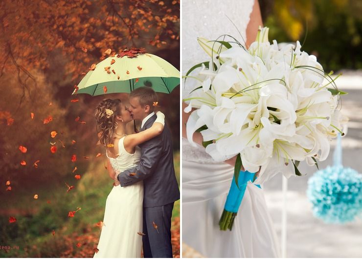 Bridal bouquet Blue in Autumn