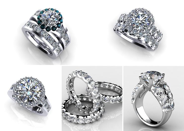 Engagement Custom Designed  Rings