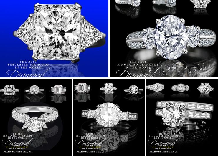 The Best Simulated Diamond Wedding Jewelry in the World are Diamond Veneer