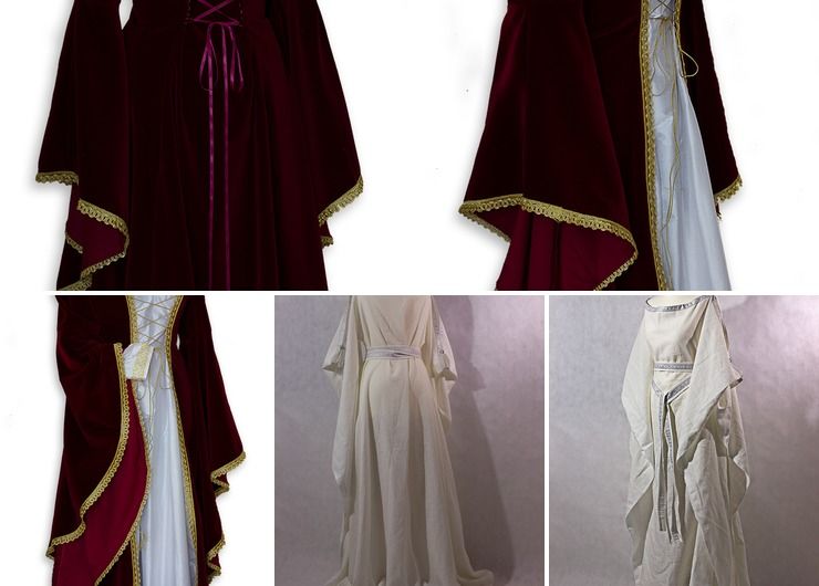 Medieval wedding dresses