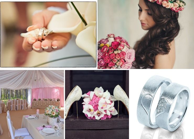 French pink wedding accessories