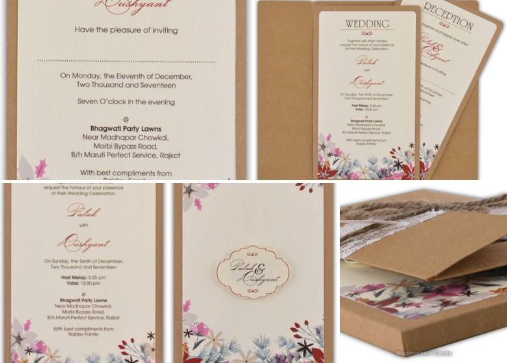 Customized wedding invitations