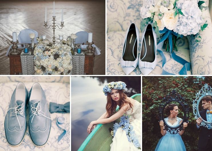 Romantic Bridal Inspiration in Blue