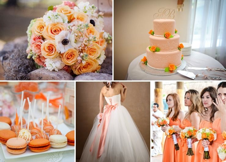 Pastel Orange Wedding