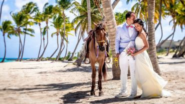 Overseas blue real weddings