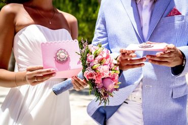 Pink wedding invitations