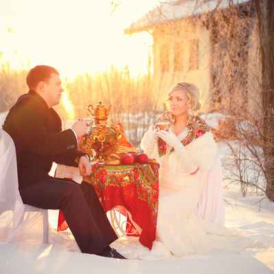 Ethnical winter real weddings