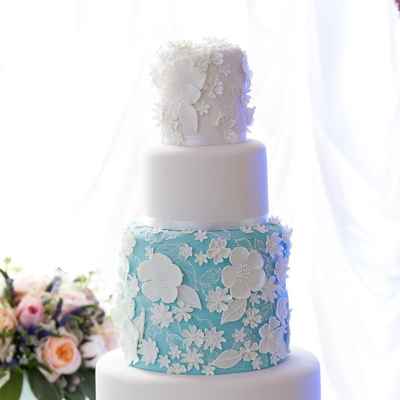 Blue wedding cakes