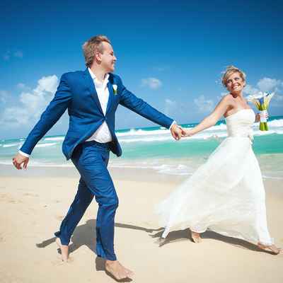Beach blue real weddings