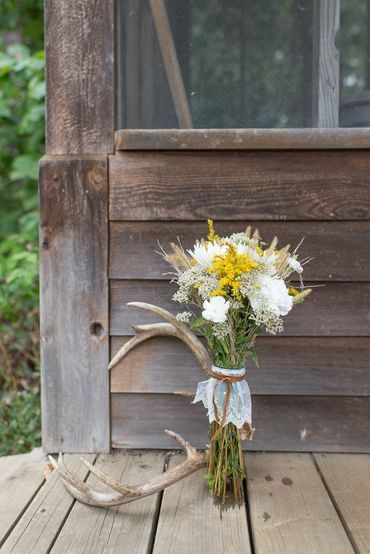 Rustic summer alternative wedding bouquet