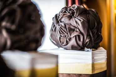 Brown wedding ceremony decor
