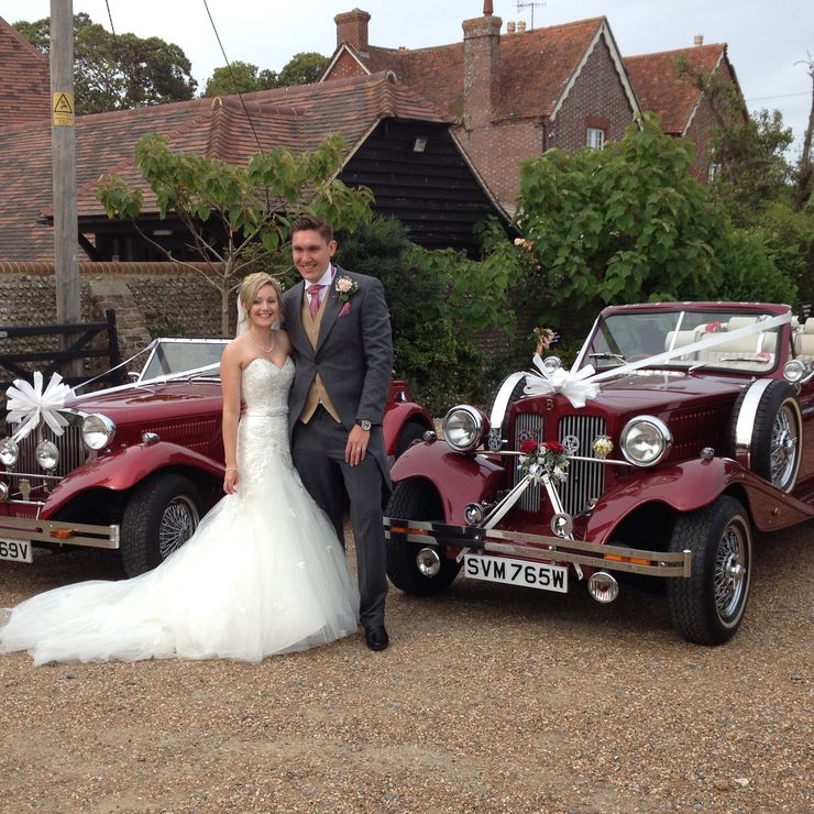 Both of our lovely cars, the Beauford and Falcon.