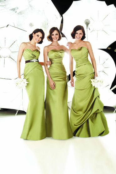 Green bridesmaids