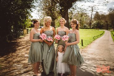 Green bridesmaids Green bridesmaids