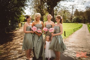 Green bridesmaids