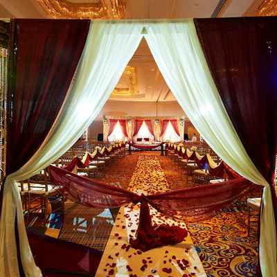 Ethnical wedding ceremony decor
