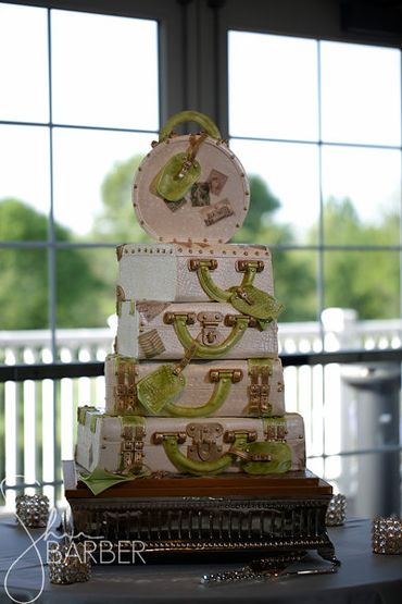 Themed ivory wedding cakes
