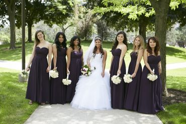 Black bridesmaids