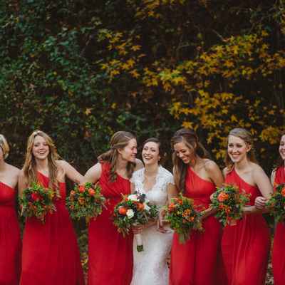Red wedding photo session ideas