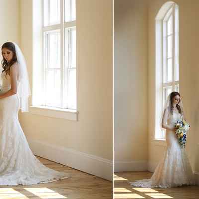 Overseas ivory long wedding dresses