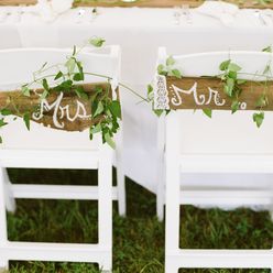 White wedding reception decor