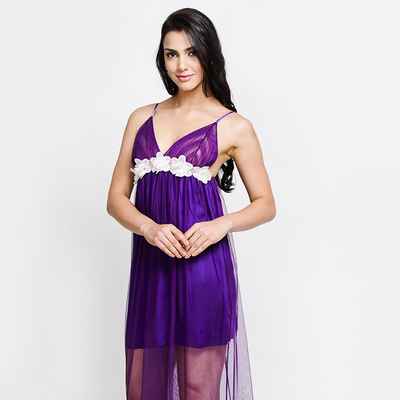 Purple wedding lingerie
