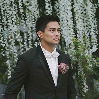 Outdoor black groom style