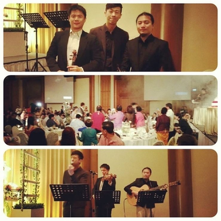 Violin, singer, guitar for wedding @Furama Riverfront