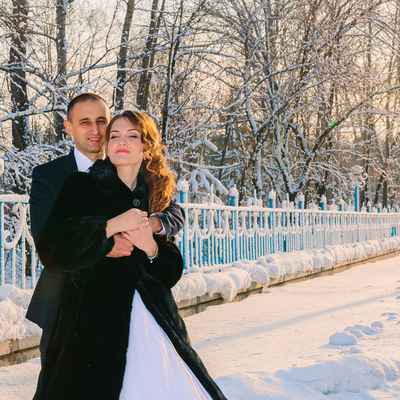 Winter outdoor wedding photo session ideas