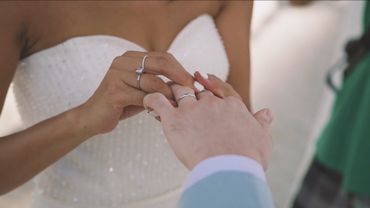 White wedding rings