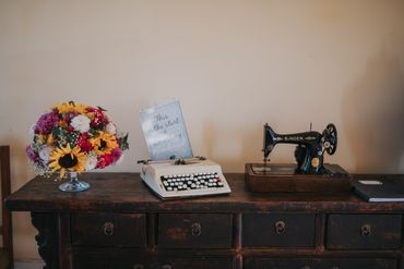White wedding photo session decor