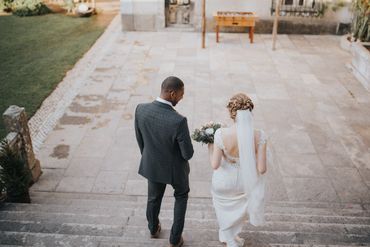 White outdoor long wedding dresses