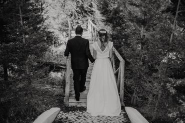 Outdoor long wedding dresses