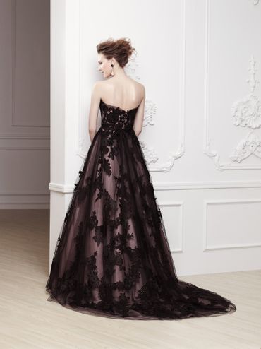 Black lace wedding dresses